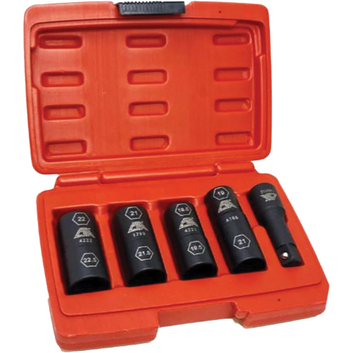 Ensemble de douilles r&eacute;versibles, 5 Morceaux, Prise de 1/2" Duraquip Inc