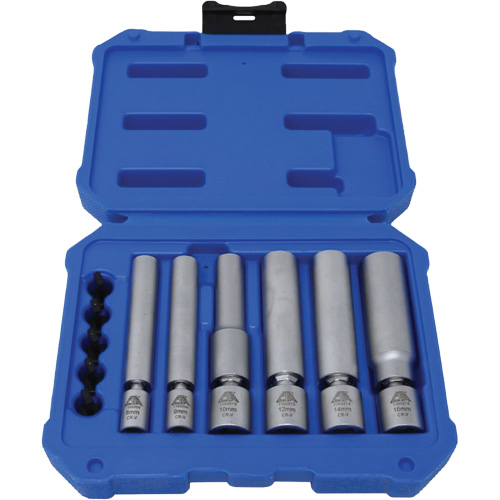 Jeu de douilles pour bougies d'allumage et bougies &agrave; incandescence 6 mcx Duraquip Inc