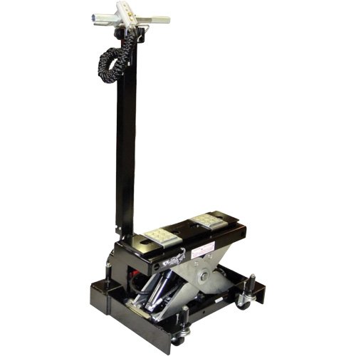 Floor Service Jack, 12 Ton(s) Capacity, 7-1/2" Lowered, 15-3/4" Raised, Air Hydraulic Duraquip Inc