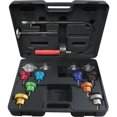 Trousse pour test de pression universel pour syst&egrave;me de refroidissement 14 mcx Duraquip Inc