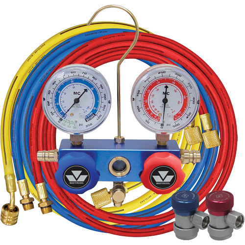 Ensemble de jauge &agrave; collecteur en aluminium 2 voies R134A Duraquip Inc
