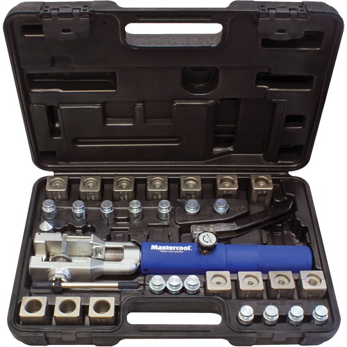 Universal Hydraulic Flaring Tool Set with Tube Cutter & Fuel Line Adapter Duraquip Inc