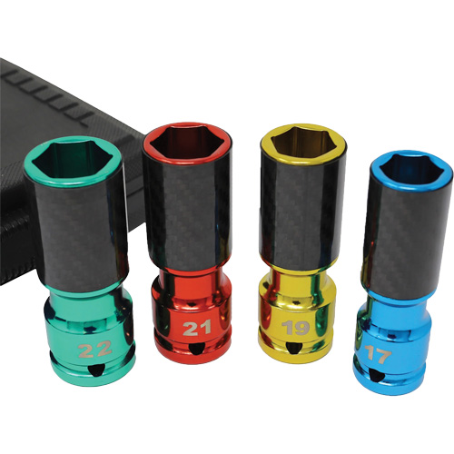 Lug Socket Set with Carbon Fiber Sleeves Duraquip Inc