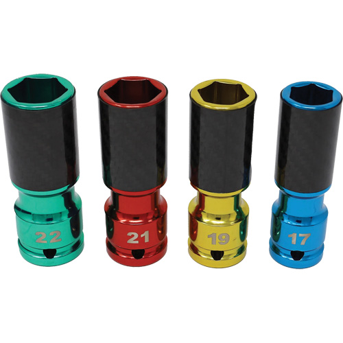 Lug Socket Set with Carbon Fiber Sleeves Duraquip Inc