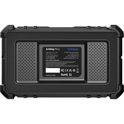 Outil de diagnostic 5" pour moto ArtiDiag Moto Duraquip Inc