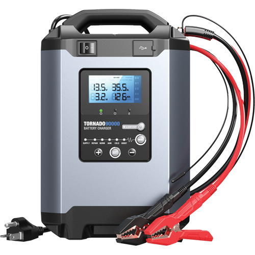 Alimentation stable 90 A et chargeur intelligent 12 V/24 V Tornado90000 Duraquip Inc