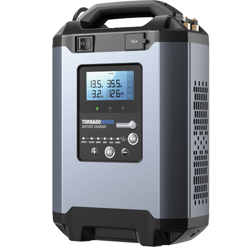 Alimentation stable 90 A et chargeur intelligent 12 V/24 V Tornado90000 Duraquip Inc