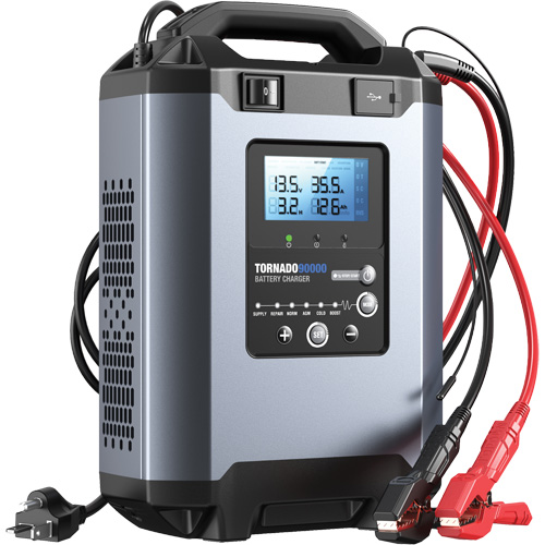 Alimentation stable 90 A et chargeur intelligent 12 V/24 V Tornado90000 Duraquip Inc