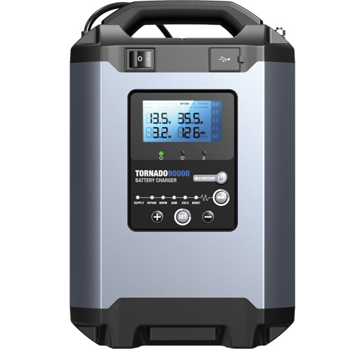 Alimentation stable 90 A et chargeur intelligent 12 V/24 V Tornado90000 Duraquip Inc