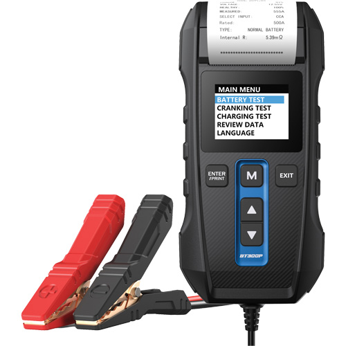 BT300P Battery, Charging & Cranking System Tester with Printer Duraquip Inc