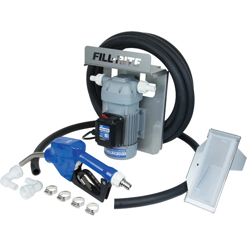 115V AC DEF Transfer Pump & IBC Tote Bracket with Nozzle Duraquip Inc