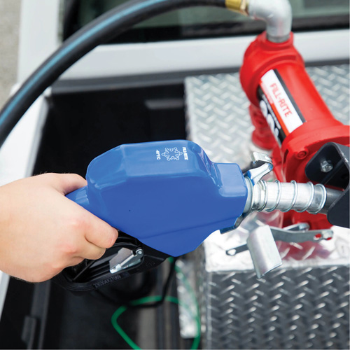 Blue Cold Weather Automatic Diesel Spout Nozzle Duraquip Inc