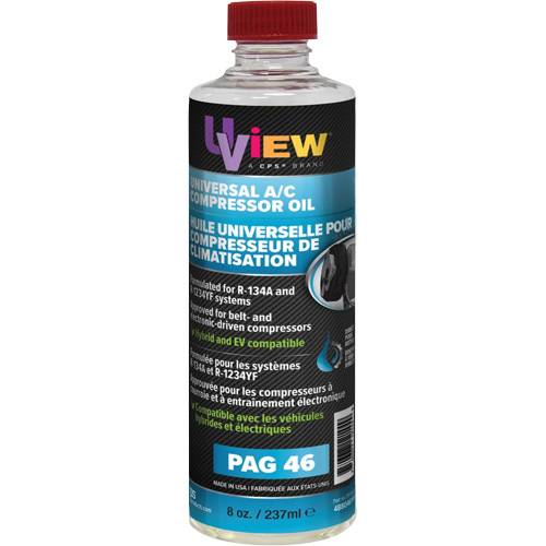 Huile universelle pour climatisation PAG 46, 237 ml, Bouteille Duraquip Inc