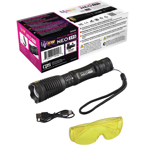UView&reg; Phazer NEO 395 Rechargeable UV Leak Detection Light Duraquip Inc