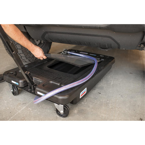 Drain d'huile portable en polypropyl&egrave;ne &agrave; profil bas Duraquip Inc