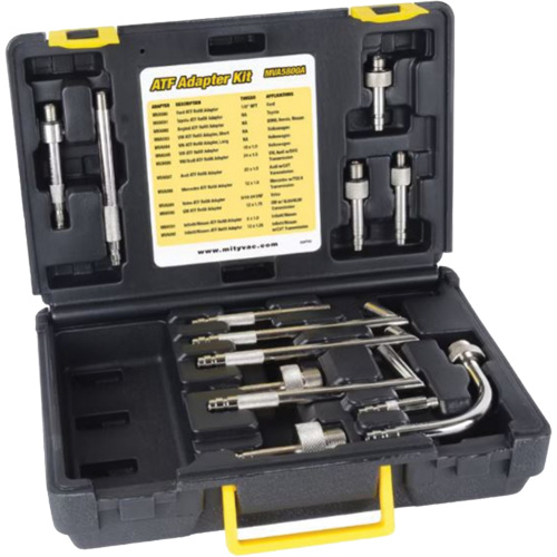 ATF Refill & Evacuation Kit with 13 Adapters Duraquip Inc
