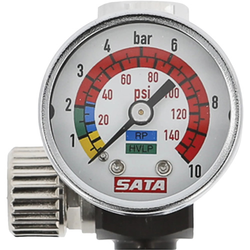 Microm&egrave;tre d'air avec manom&egrave;tre, 1/4" (filetage m&acirc;le) et G 1/4" (filetage femelle) Duraquip Inc