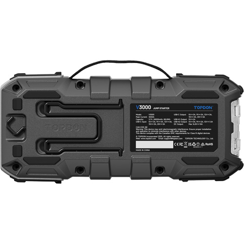 V3000 Jump Starter, Power Bank & Flashlight Duraquip Inc