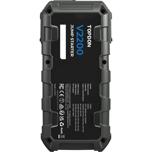 Survolteur, banque d'alimentation et lampe de poche V2200 Duraquip Inc