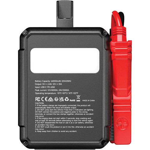 Survolteur V4000 HD 12 V/24 V 4000 A Duraquip Inc