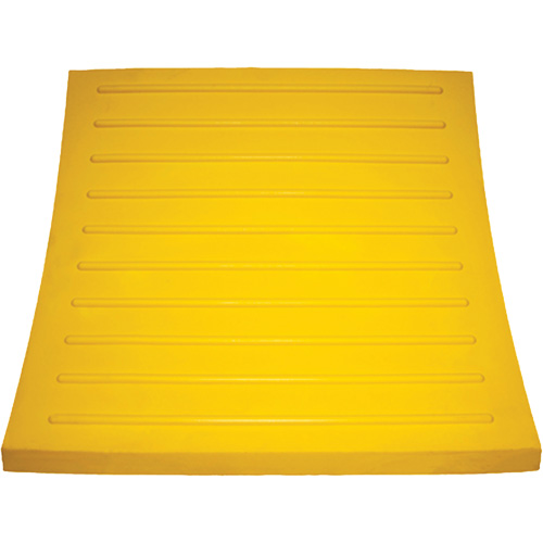 Wheel Chock, Polyurethane, Yellow, 15-1/4" W x 12-1/8" D x 10-3/4" H Duraquip Inc