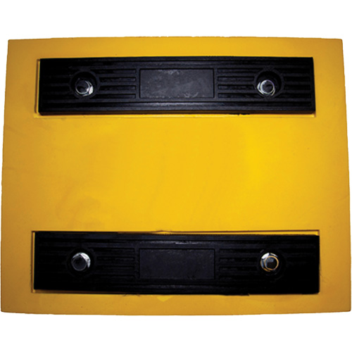 Wheel Chock, Polyurethane, Yellow, 15-1/4" W x 12-1/8" D x 10-3/4" H Duraquip Inc