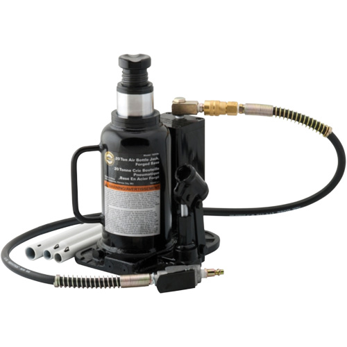 Cric-bouteille pneumatique, 20 tonne(s), Air comprim&eacute;/hydraulique, 18-3/4" Hauteur &eacute;lev&eacute;e Duraquip Inc