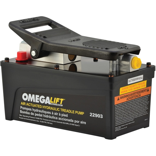 Pompe &agrave; pied pneumatique 10 000 PSI avec r&eacute;servoir de 91,5 po³ Duraquip Inc