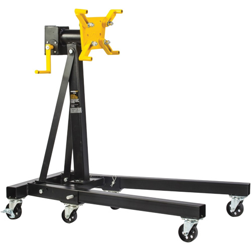 1250 lbs. Rotating Head & Folding Engine Stand, 42-3/4" H Duraquip Inc