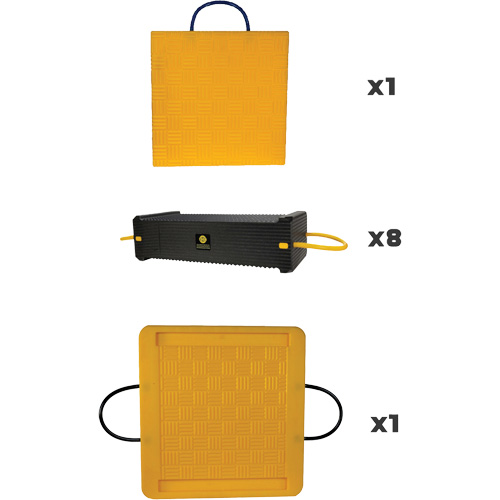 Ensemble de syst&egrave;me de sout&egrave;nement en composite CribLok 10 mcx Duraquip Inc