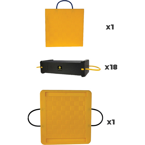 20-Piece CribLok Composite Cribbing System Kit Duraquip Inc