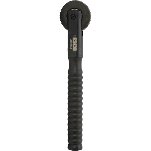 Outil robuste de roulage pour r&eacute;paration de pneus avec roulette &agrave; patch en acier Duraquip Inc