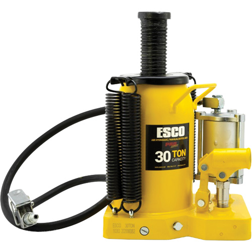 Cric-bouteille de s&eacute;rie Pro, 30 tonnes, Air comprim&eacute;/hydraulique, 20" Hauteur &eacute;lev&eacute;e Duraquip Inc