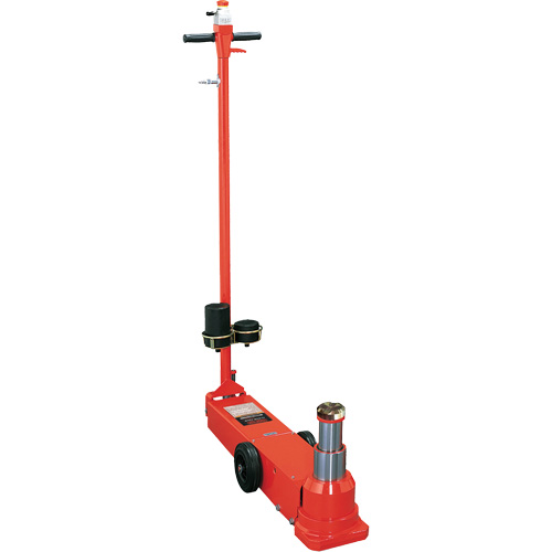 Cric au sol t&eacute;lescopique, 25 tonnes/50 tonne(s), Air comprim&eacute;/hydraulique Duraquip Inc