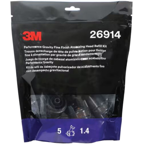 Performance Gravity Fine Finish Atomizing Head - Orange Duraquip Inc