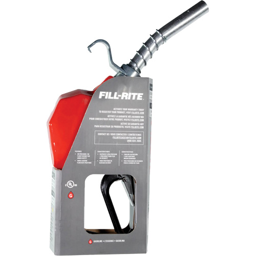 Pistolet de distribution automatique rouge pour essence Duraquip Inc