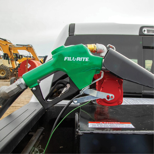Green Automatic Diesel Spout Nozzle Duraquip Inc