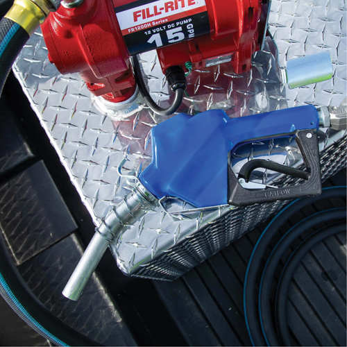 Blue Cold Weather Automatic Diesel Spout Nozzle Duraquip Inc