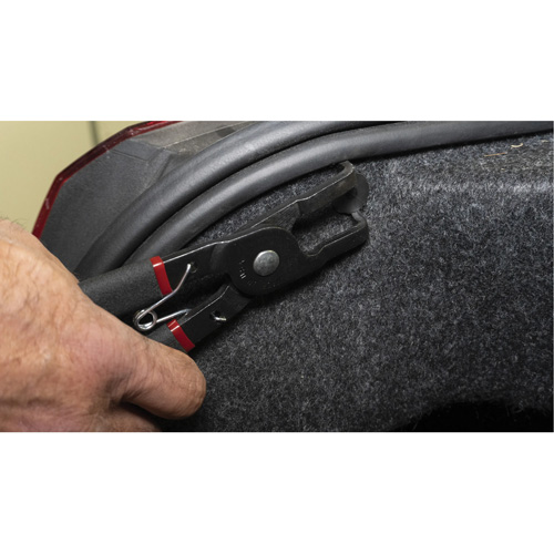 80° Push Pin Pliers with Dual Durometer Grips Duraquip Inc