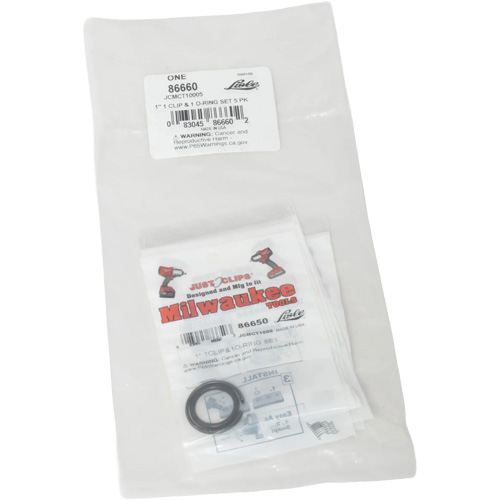 1" Clips & O-Rings Set for Milwaukee - Bulk Duraquip Inc