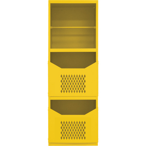 Armoire pour le contr&ocirc;le des d&eacute;versements, 1 Tablettes, 72" h x 24" la x 24" p, Acier, Jaune Duraquip Inc