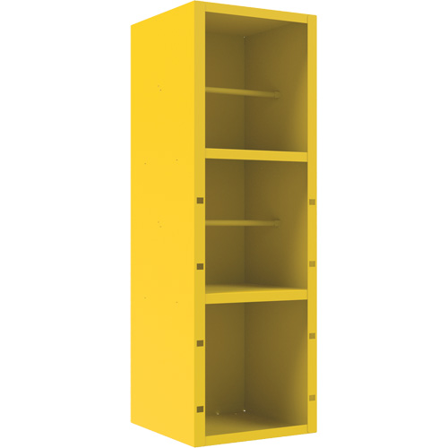 Armoire pour le contr&ocirc;le des d&eacute;versements, 1 Tablettes, 72" h x 24" la x 24" p, Acier, Jaune Duraquip Inc