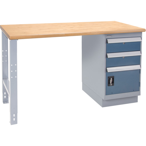 Industrial-Duty Workbench, Door w/ Drawer Combination, 1000 lbs Cap., 72" W x 30" D, 34" H Duraquip Inc