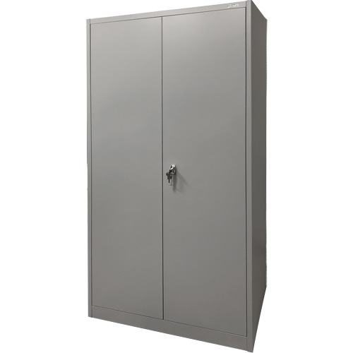Armoire de rangement, Acier, 4 Tablettes, 78" h x 36" la x 24" P, Gris Duraquip Inc