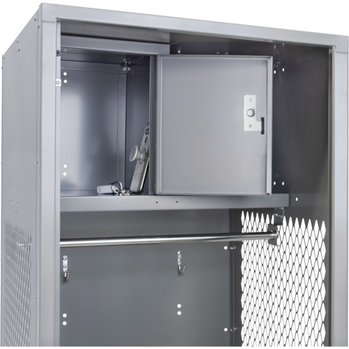 Gear Locker, Steel, 24" W x 24" D x 72" H, Grey Duraquip Inc