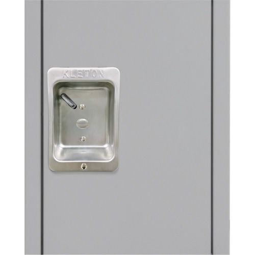 Lockers, 3 -tier, 12" x 18" x 72", Steel, Grey, Knocked Down Duraquip Inc