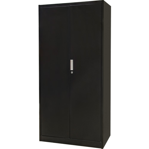Combination Storage Cabinet, 36" W x 18" D x 72" H, Black Duraquip Inc