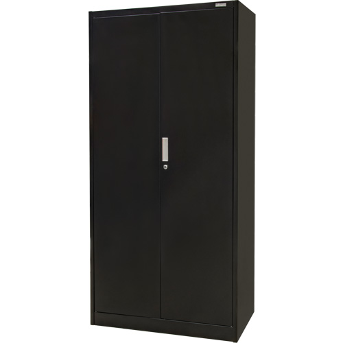 Hi-Boy Storage Cabinet, Steel, 4 Shelves, 72" H x 36" W x 18" D, Black Duraquip Inc