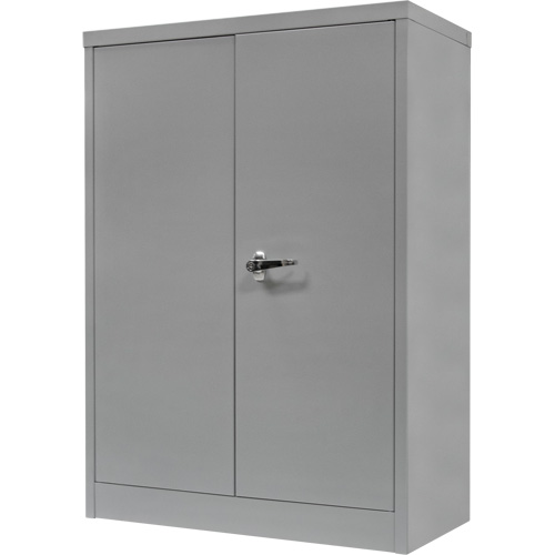 Armoire de rangement &agrave; hauteur de comptoir, Acier, 2 Tablettes, 42" h x 36" la x 24" P, Gris Duraquip Inc