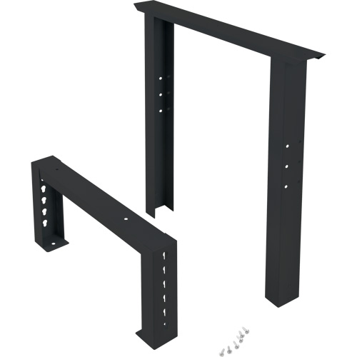 Industrial Duty Leg for Workbench, Steel, 24" D x 34" H, Single Duraquip Inc